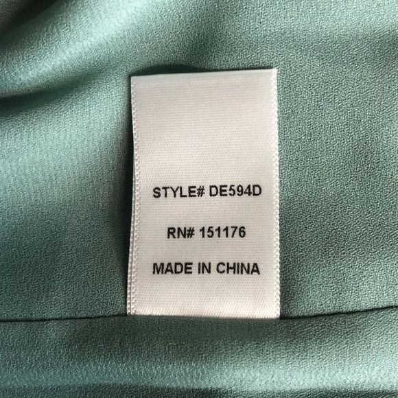 If By Sea Puff Sleeve Mint Floral Side Tie Dress size Small - Picture 11 of 14